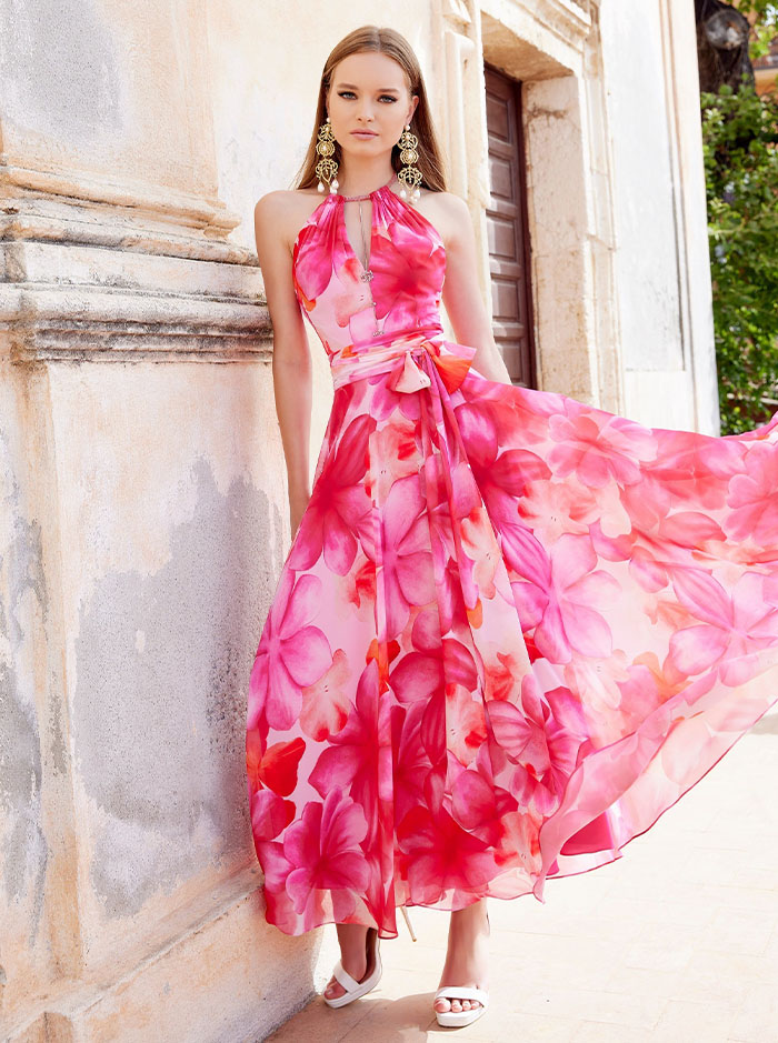 29744 Dress - Cerise (Invitations by Veni)